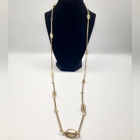 Long Gold Vintage Necklace - Picture 1 of 9
